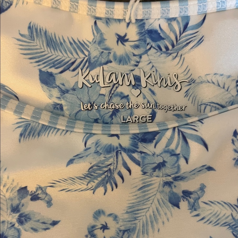 Kulani Kinis Blue Floral Bikini Bottom - Picture 2 of 3